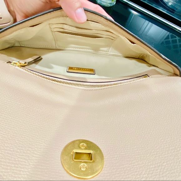 Tory Burch Sand Kira Envelope Clutch - Picture 7 of 14
